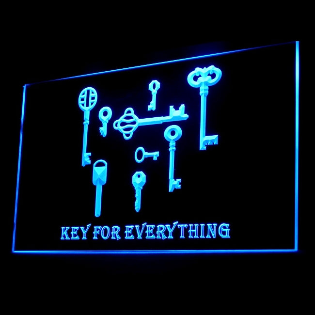 200061 Key Locksmith Store Shop Home Decor Open Display illuminated Night Light Neon Sign 16 Color By Remote