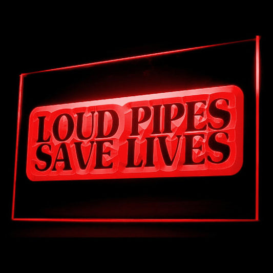 200067 Loud Pipes Save Lives Store Shop Home Decor Open Display illuminated Night Light Neon Sign 16 Color By Remote