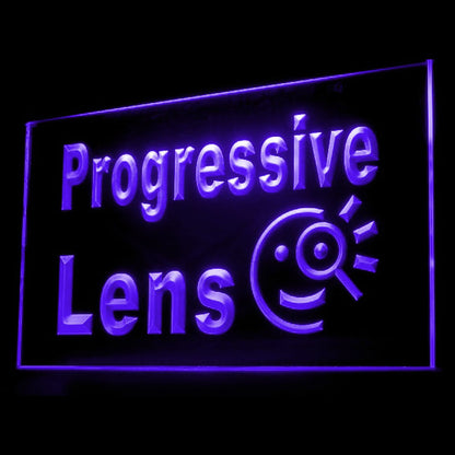200069 Progressive Lens Optical Shop Store Home Decor Open Display illuminated Night Light Neon Sign 16 Color By Remote