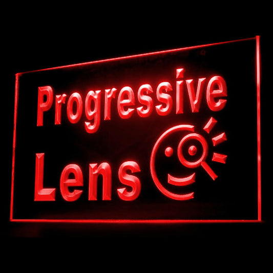 200069 Progressive Lens Optical Shop Store Home Decor Open Display illuminated Night Light Neon Sign 16 Color By Remote