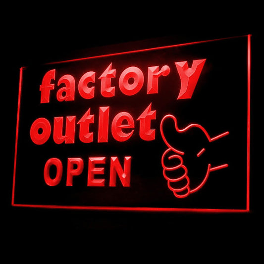 200073 Factory Outlet Shop Store Home Decor Open Display illuminated Night Light Neon Sign 16 Color By Remote