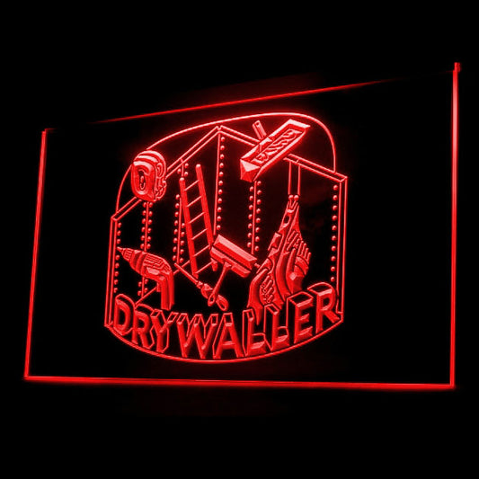 200075 Dry Waller Tool Decor Store Shop Home Decor Open Display illuminated Night Light Neon Sign 16 Color By Remote