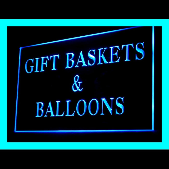 200077 Gift Baskets Balloons Store Shop Home Decor Open Display illuminated Night Light Neon Sign 16 Color By Remote