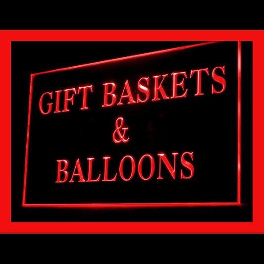 200077 Gift Baskets Balloons Store Shop Home Decor Open Display illuminated Night Light Neon Sign 16 Color By Remote