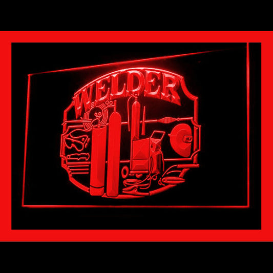 200082 Welder Welding Tool Store Shop Home Decor Open Display illuminated Night Light Neon Sign 16 Color By Remote