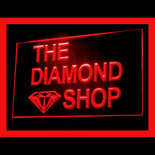 200092 Diamond Shop Store Home Decor Open Display illuminated Night Light Neon Sign 16 Color By Remote