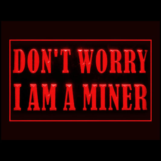 200109 I am Miner Store Shop Home Decor Open Display illuminated Night Light Neon Sign 16 Color By Remote