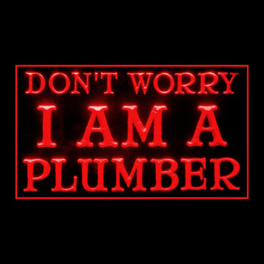 200110 I am Plumber Store Shop Home Decor Open Display illuminated Night Light Neon Sign 16 Color By Remote