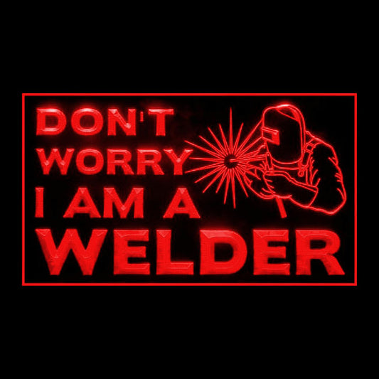 200114 I am Welder Store Shop Home Decor Open Display illuminated Night Light Neon Sign 16 Color By Remote
