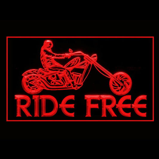 200119 Ride Free Motorcycle Vehicle Shop Home Decor Open Display illuminated Night Light Neon Sign 16 Color By Remote