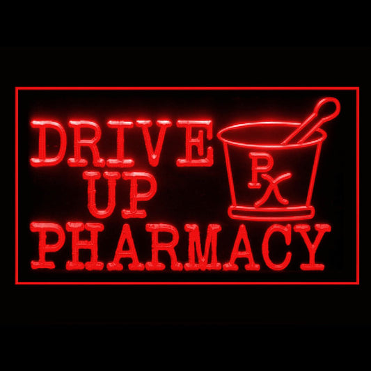 200120 Drive Up Pharmacy Store Shop Home Decor Open Display illuminated Night Light Neon Sign 16 Color By Remote