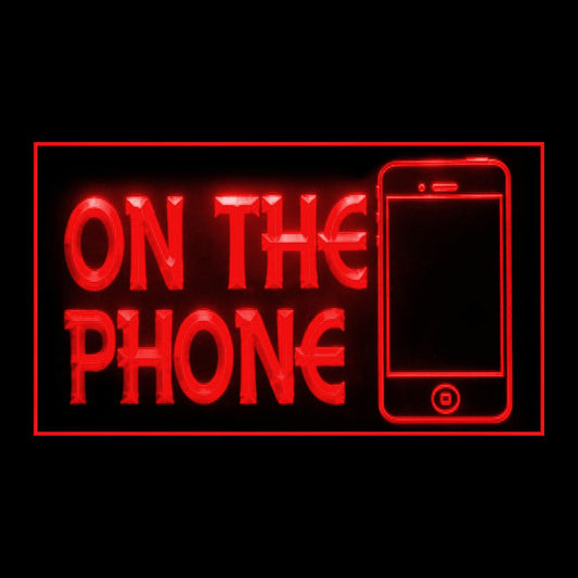 200123 On The Phone Telecom Shop Home Decor Open Display illuminated Night Light Neon Sign 16 Color By Remote