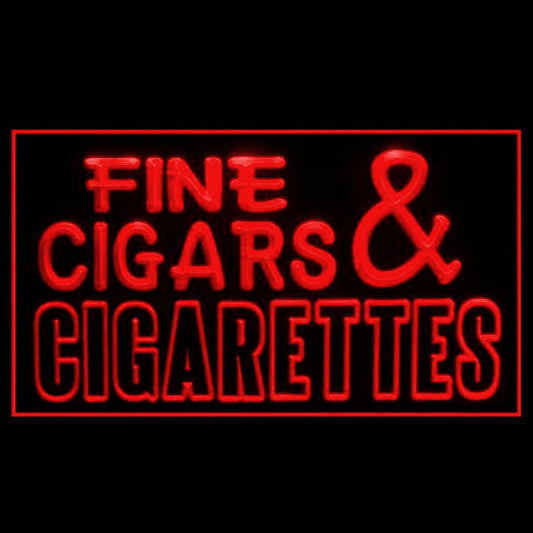 200125 Fine Cigars Cigarettes Tobacco Shop Home Decor Open Display illuminated Night Light Neon Sign 16 Color By Remote
