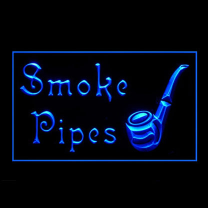 200128 Cigars Smoke Pipes Store Shop Home Decor Open Display illuminated Night Light Neon Sign 16 Color By Remote