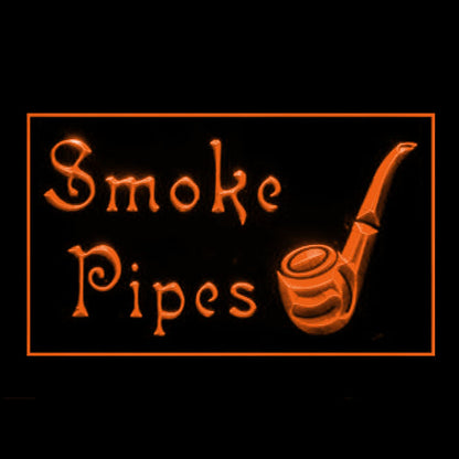 200128 Cigars Smoke Pipes Store Shop Home Decor Open Display illuminated Night Light Neon Sign 16 Color By Remote
