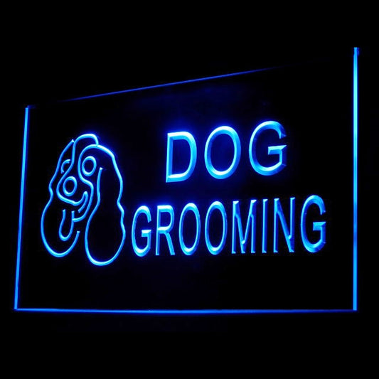 210008 Dog Grooming Pets Store Shop Home Decor Open Display illuminated Night Light Neon Sign 16 Color By Remote