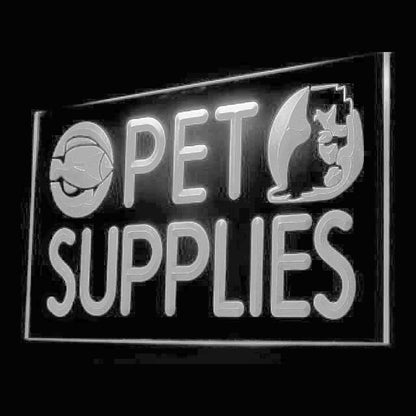210010 Pet Supplies Store Shop Home Decor Open Display illuminated Night Light Neon Sign 16 Color By Remote