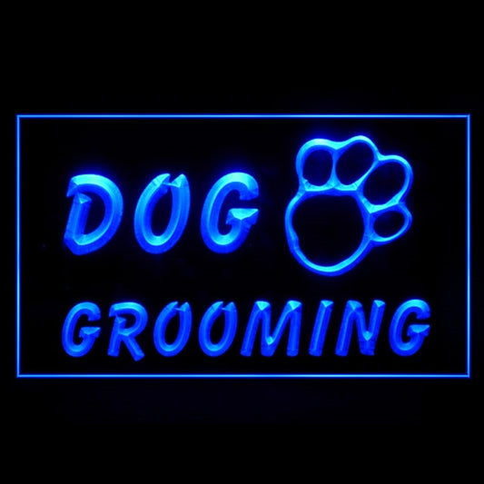 210011 Dog Grooming Pets Store Shop Home Decor Open Display illuminated Night Light Neon Sign 16 Color By Remote
