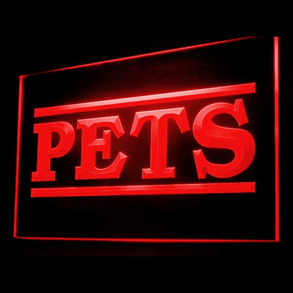 210012 Pets Store Shop Home Decor Open Display illuminated Night Light Neon Sign 16 Color By Remote