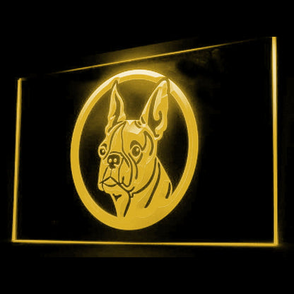 210017 Boston Terrier Pets Shop Home Decor Open Display illuminated Night Light Neon Sign 16 Color By Remote
