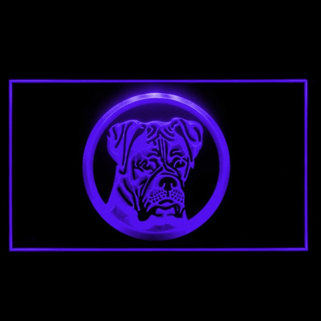 210018 Boxer Dog Pets Shop Home Decor Open Display illuminated Night Light Neon Sign 16 Color By Remote