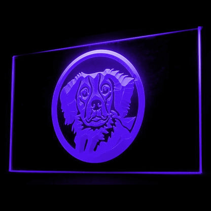 210019 Brittany Spaniel Pets Shop Home Decor Open Display illuminated Night Light Neon Sign 16 Color By Remote