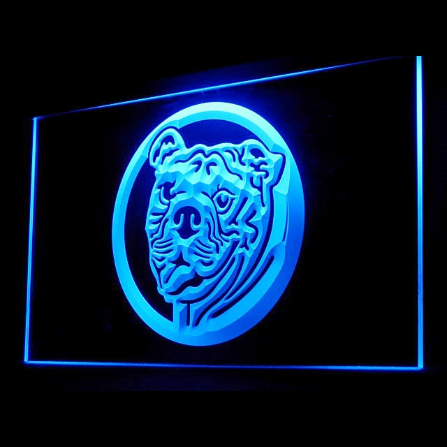 210020 Bull Dog Pets Shop Home Decor Open Display illuminated Night Light Neon Sign 16 Color By Remote
