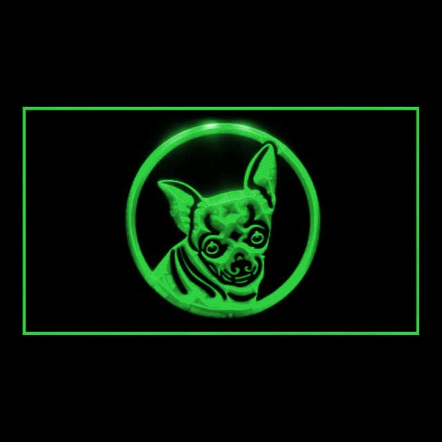 210022 Chihuahua Pets Shop Home Decor Open Display illuminated Night Light Neon Sign 16 Color By Remote
