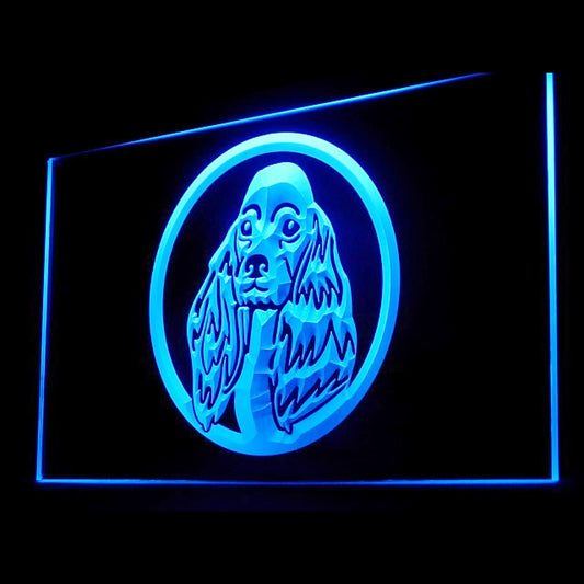 210024 Cocker Spaniel Pets Shop Home Decor Open Display illuminated Night Light Neon Sign 16 Color By Remote