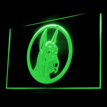 210031 Great Dane Pets Shop Home Decor Open Display illuminated Night Light Neon Sign 16 Color By Remote