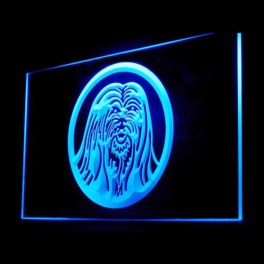 210035 Lhasa Apso Pets Shop Home Decor Open Display illuminated Night Light Neon Sign 16 Color By Remote