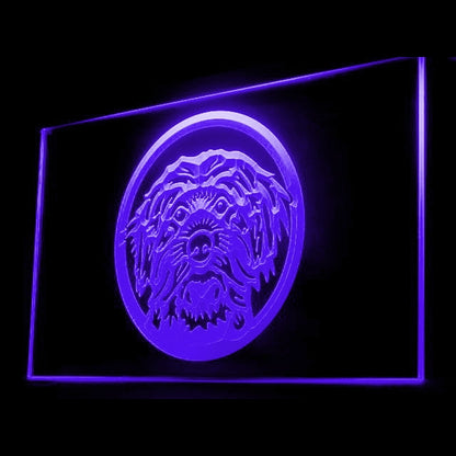 210037 Mongrel Pets Shop Home Decor Open Display illuminated Night Light Neon Sign 16 Color By Remote