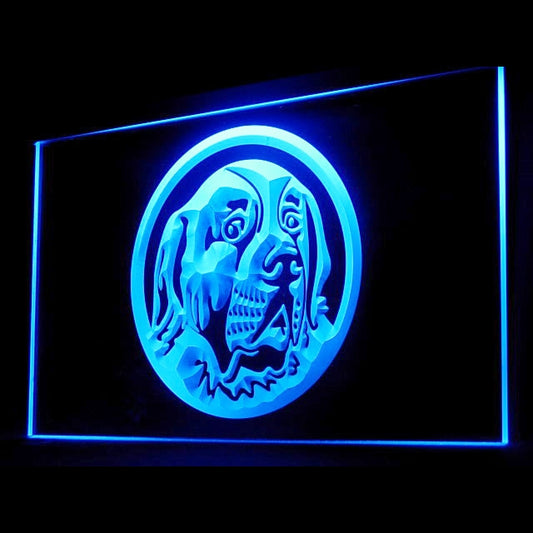 210046 Saint Bernard Pets Shop Home Decor Open Display illuminated Night Light Neon Sign 16 Color By Remote
