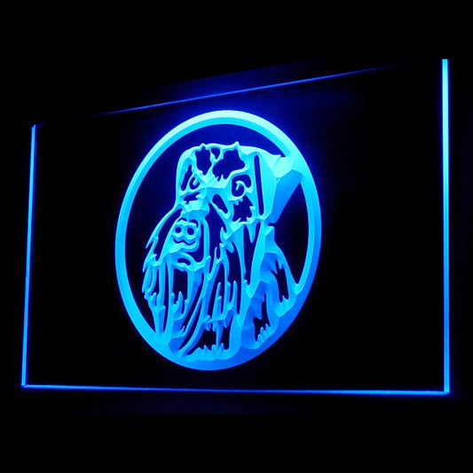 210048 Schnauzer Pets Shop Home Decor Open Display illuminated Night Light Neon Sign 16 Color By Remote