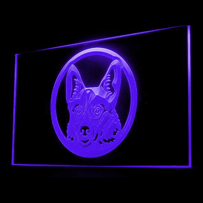 210055 Welsh Corgi Pets Shop Home Decor Open Display illuminated Night Light Neon Sign 16 Color By Remote
