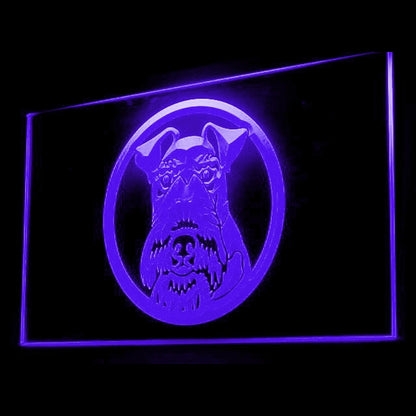 210056 Wire Fox Terrier Pets Shop Home Decor Open Display illuminated Night Light Neon Sign 16 Color By Remote