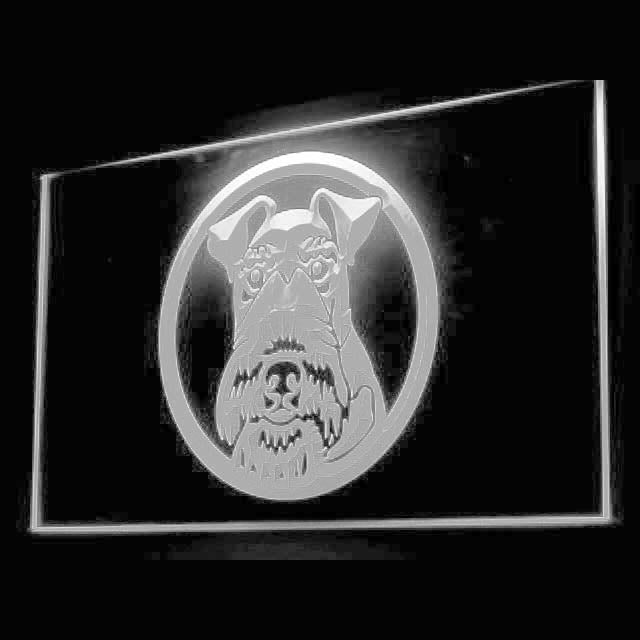 210056 Wire Fox Terrier Pets Shop Home Decor Open Display illuminated Night Light Neon Sign 16 Color By Remote