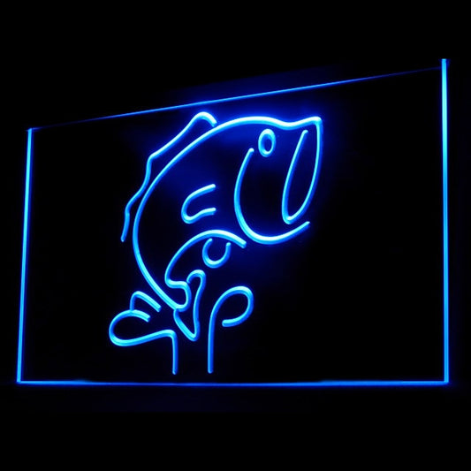 210061 Blue Marlin Fishes Home Decor Shop Home Decor Open Display illuminated Night Light Neon Sign 16 Color By Remote