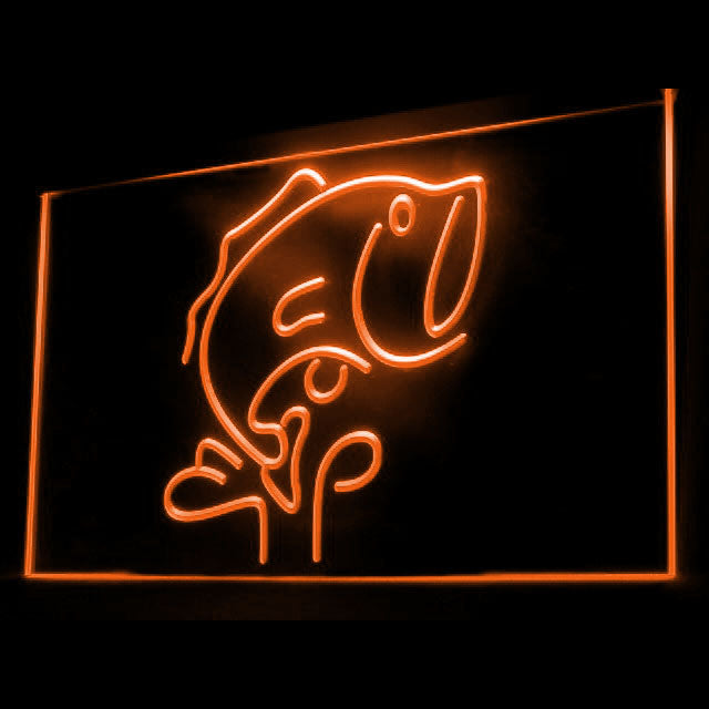 210061 Blue Marlin Fishes Home Decor Shop Home Decor Open Display illuminated Night Light Neon Sign 16 Color By Remote