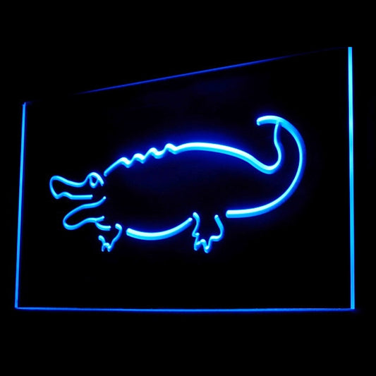 210062 Alligator Crocodile Home Decor Shop Home Decor Open Display illuminated Night Light Neon Sign 16 Color By Remote