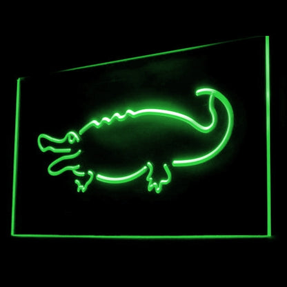 210062 Alligator Crocodile Home Decor Shop Home Decor Open Display illuminated Night Light Neon Sign 16 Color By Remote