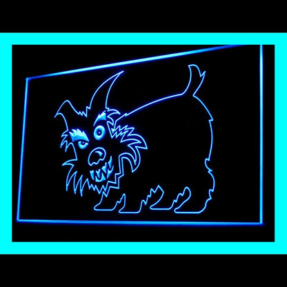210075 Scottie Pets Shop Home Decor Open Display illuminated Night Light Neon Sign 16 Color By Remote