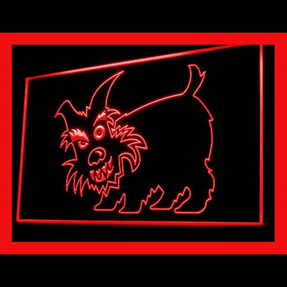 210075 Scottie Pets Shop Home Decor Open Display illuminated Night Light Neon Sign 16 Color By Remote