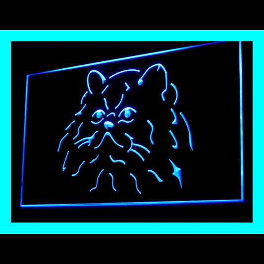 210082 Himalayan Cat Pets Shop Home Decor Open Display illuminated Night Light Neon Sign 16 Color By Remote