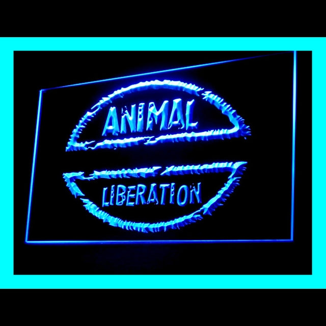 210136 Animal Liberation Home Decor Center Home Decor Open Display illuminated Night Light Neon Sign 16 Color By Remote
