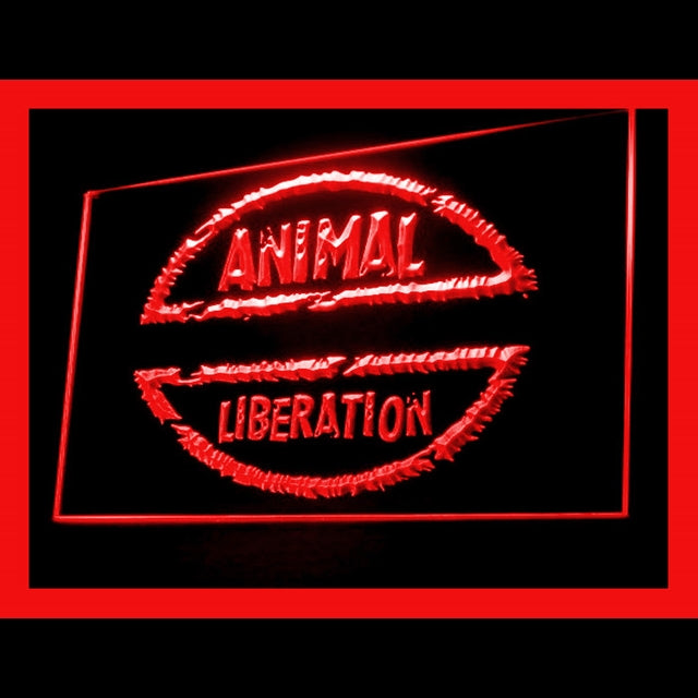 210136 Animal Liberation Home Decor Center Home Decor Open Display illuminated Night Light Neon Sign 16 Color By Remote
