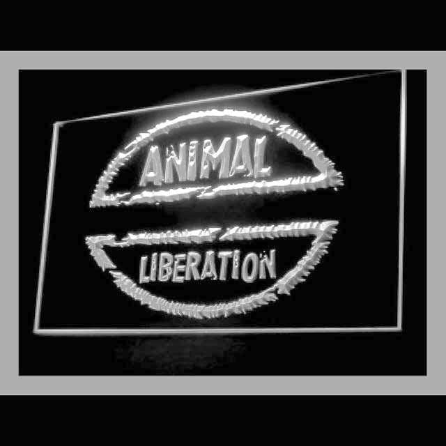 210136 Animal Liberation Home Decor Center Home Decor Open Display illuminated Night Light Neon Sign 16 Color By Remote