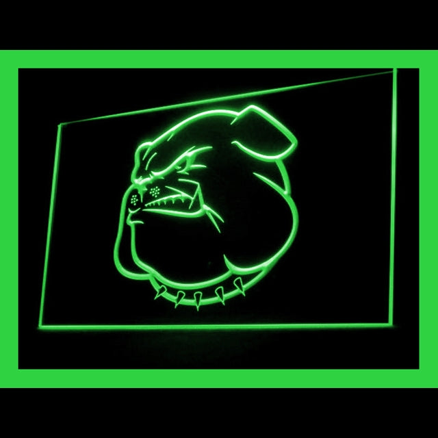 210138 Bulldog Pets Store Shop Home Decor Open Display illuminated Night Light Neon Sign 16 Color By Remote
