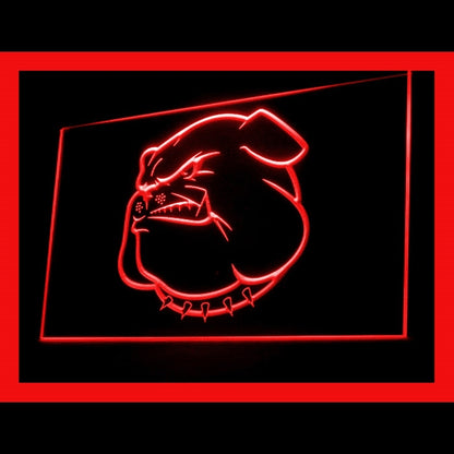 210138 Bulldog Pets Store Shop Home Decor Open Display illuminated Night Light Neon Sign 16 Color By Remote