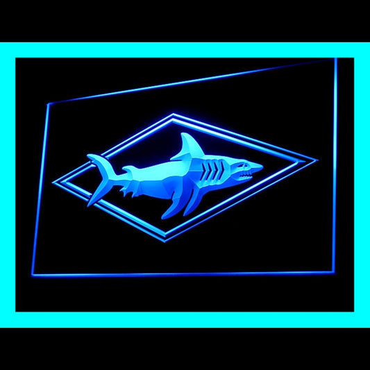 210151 Beware Shark Home Decor Diving Shop Home Decor Open Display illuminated Night Light Neon Sign 16 Color By Remote